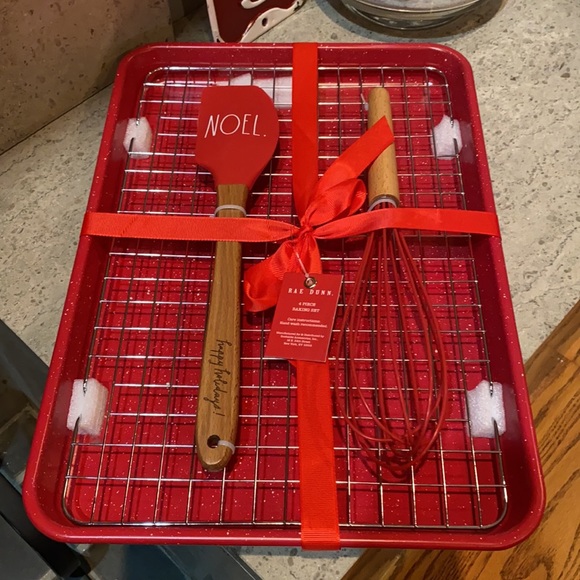 Rae Dunn “Noel” Spatula, Wisk and Baking Pan Set. - Picture 3 of 7